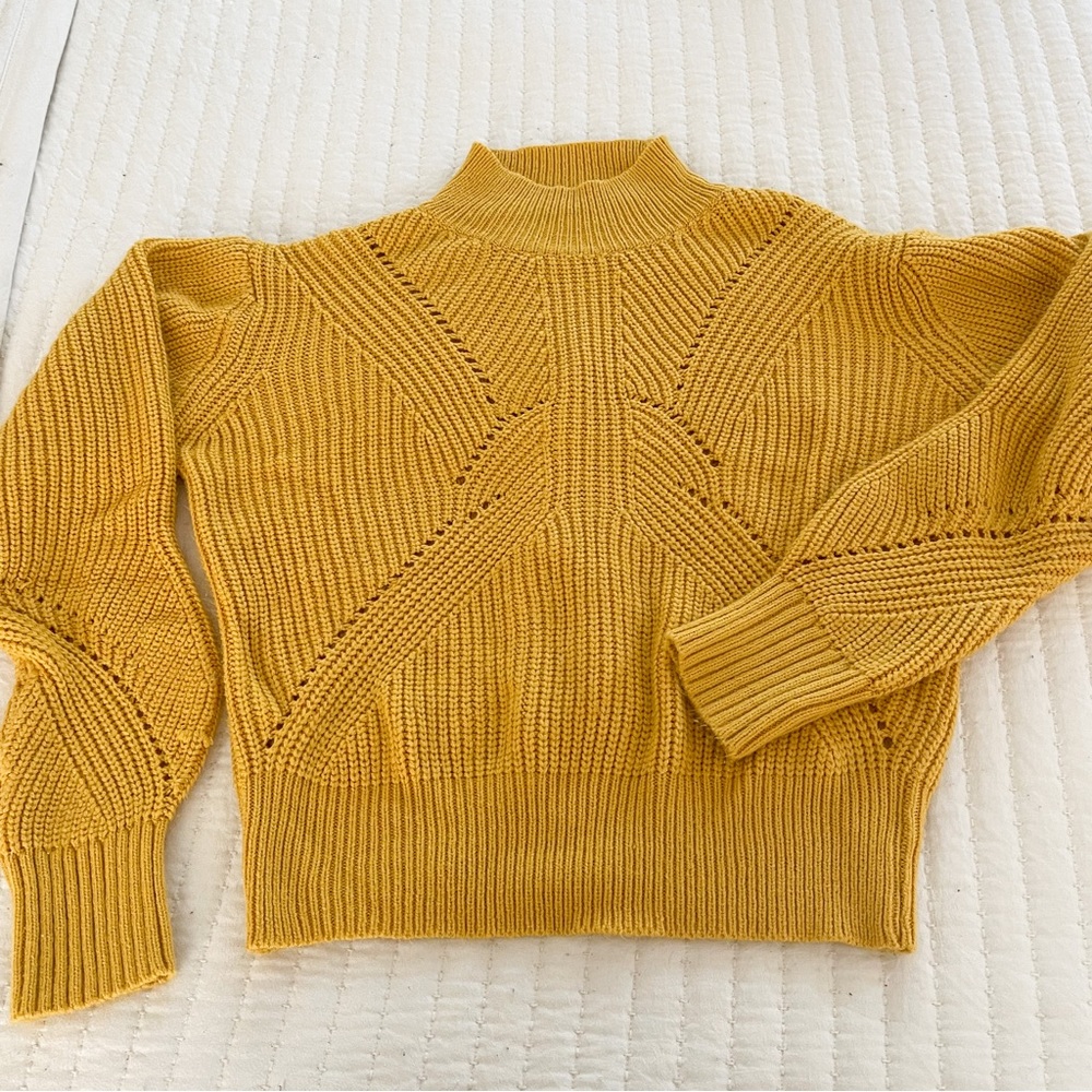 Yellow Turtleneck Sweater - Picture 2 of 4